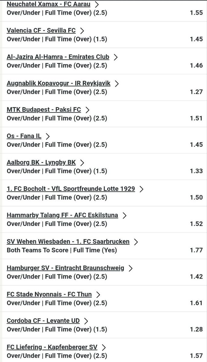 Over/under football selections for sure wins 🔥