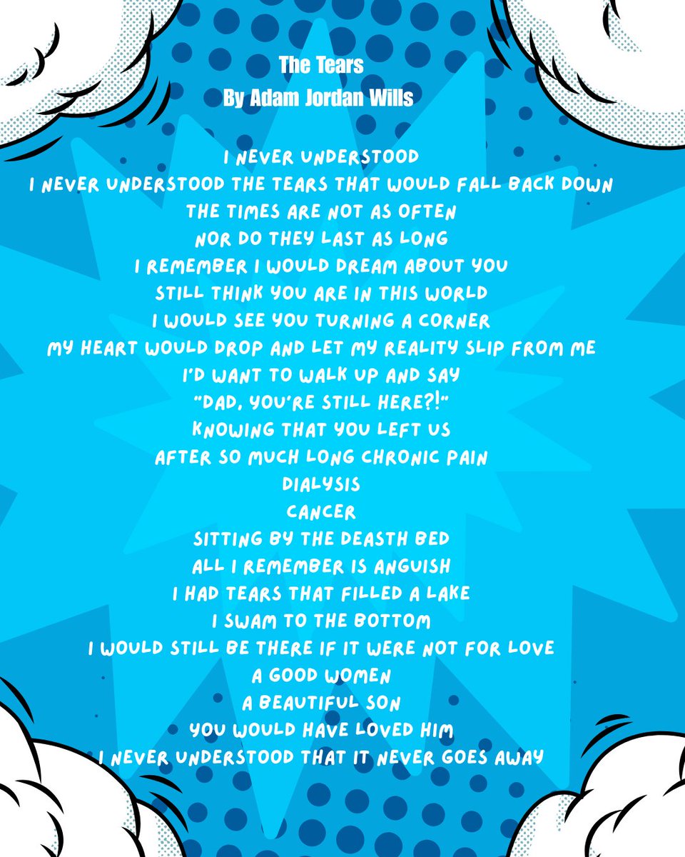 APTPaction's tweet image. Day 8 of our poem series

“The Tears” by Adam Jordan Wills holds space for grief, memory, and the love that helps us keep going.

“I had tears that filled a lake... I would still be there if it were not for love.”

#APTP #PoetryAsResistance #TheTears #Day8 #HealingJustice