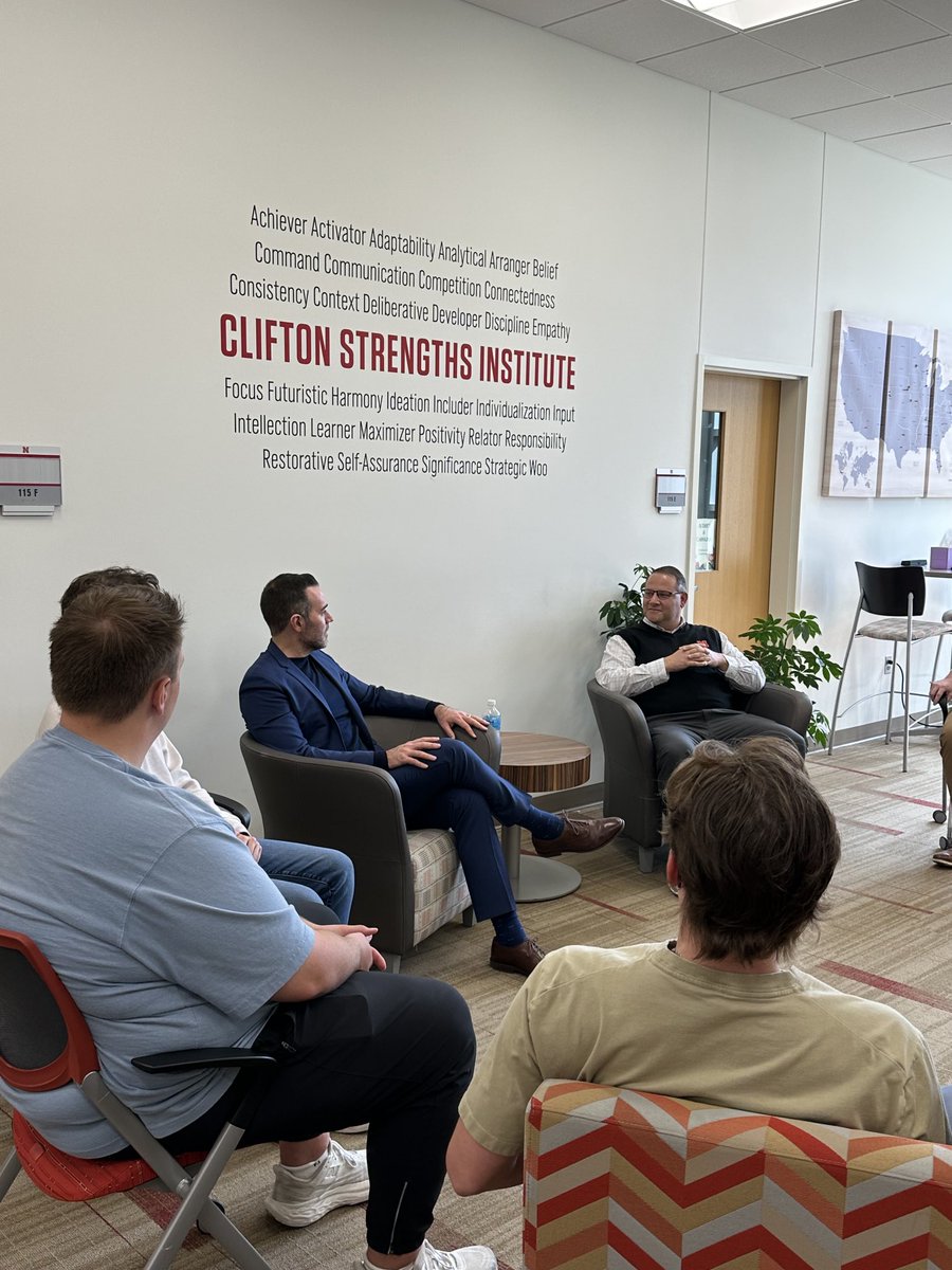 Tim Hodges (@timhodges402) on Twitter photo Our students were thrilled to have the opportunity to sit down with <a href="/Gallup/">Gallup</a> CEO <a href="/JonCliftonDC/">Jon Clifton</a> yesterday. Jon is on campus this week as the <a href="/UNLCollegeofLaw/">Nebraska Law</a> Alumni Master. <a href="/NebraskaAlumni/">Nebraska Alumni Association</a> <a href="/UNLStrengths/">Clifton Strengths Institute</a> <a href="/NebraskaBiz/">Nebraska Business</a> Our students were thrilled to have the opportunity to sit down with <a href="/Gallup/">Gallup</a> CEO <a href="/JonCliftonDC/">Jon Clifton</a> yesterday. Jon is on campus this week as the <a href="/UNLCollegeofLaw/">Nebraska Law</a> Alumni Master. <a href="/NebraskaAlumni/">Nebraska Alumni Association</a> <a href="/UNLStrengths/">Clifton Strengths Institute</a> <a href="/NebraskaBiz/">Nebraska Business</a>