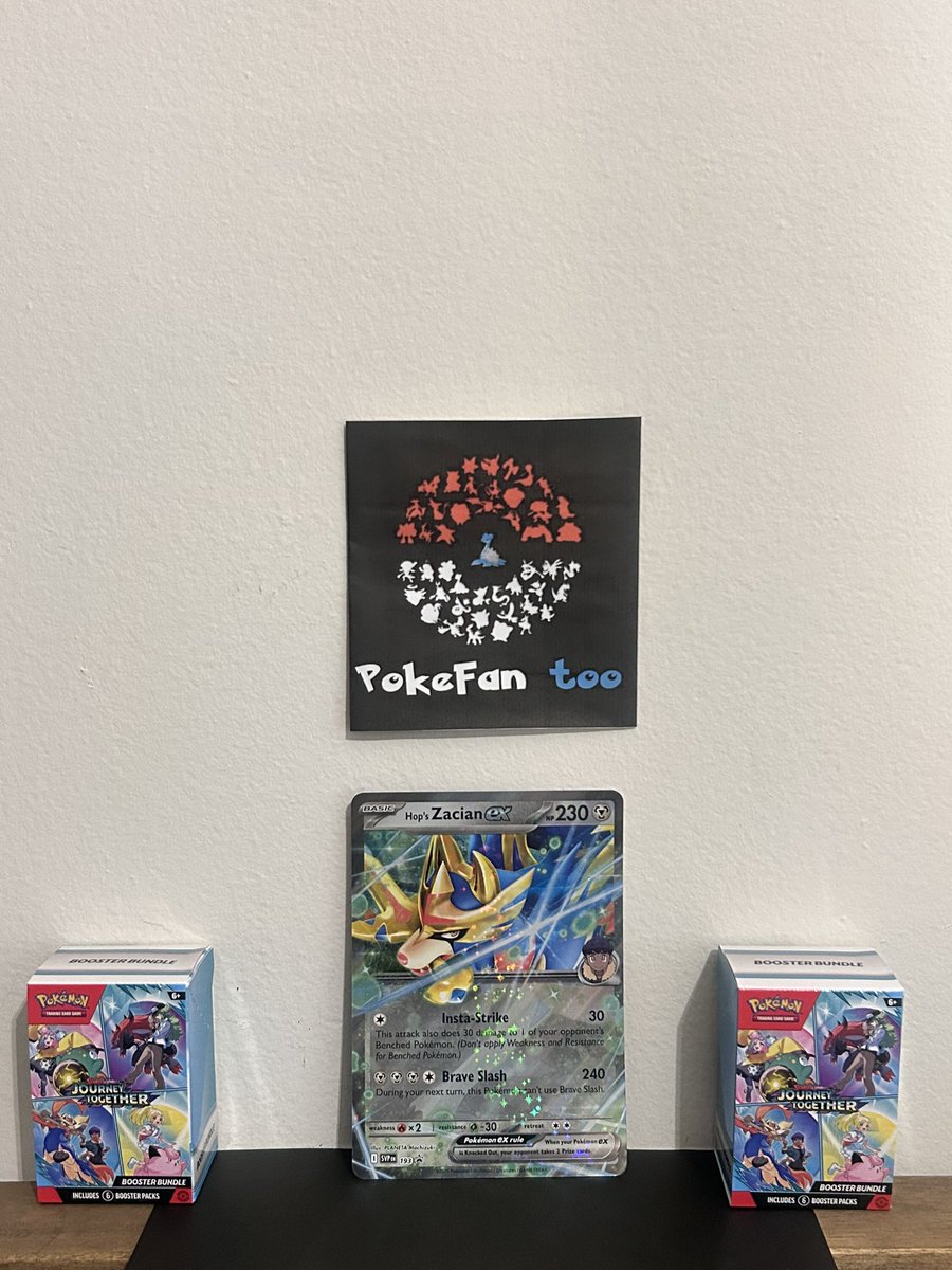 OceaNGCardsCo's tweet photo. 🚨 NEW GIVEAWAY 🚨

Pokefans lets run another giveaway from Journey Together!

Hop's Zacian EX promo card (JUMBO)💙

You just need to:

🎈Follow us
🎈Tag a pokefan or friend
🎈Like and RT this post

📣The winner will be announce this SUNDAY morning 📣 

🍀 GOOD LUCK POKEFANS 🍀

#Pokemon #PokemonTCG #Giveaway