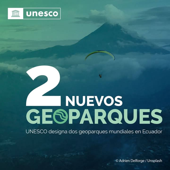 LarreaEdson's tweet photo. Unesco designa 2 nuevos Geoparques mundiales a Ecuador. 🗻🌄🏞️📜✅🇪🇨
@UNESCO_es @UNESCO @GlobalGeoparks @ecotravel @EcuadorTravel 

#GestiónTurística
#GestiónDeDestinos https://t.co/4pCSPpEfiX