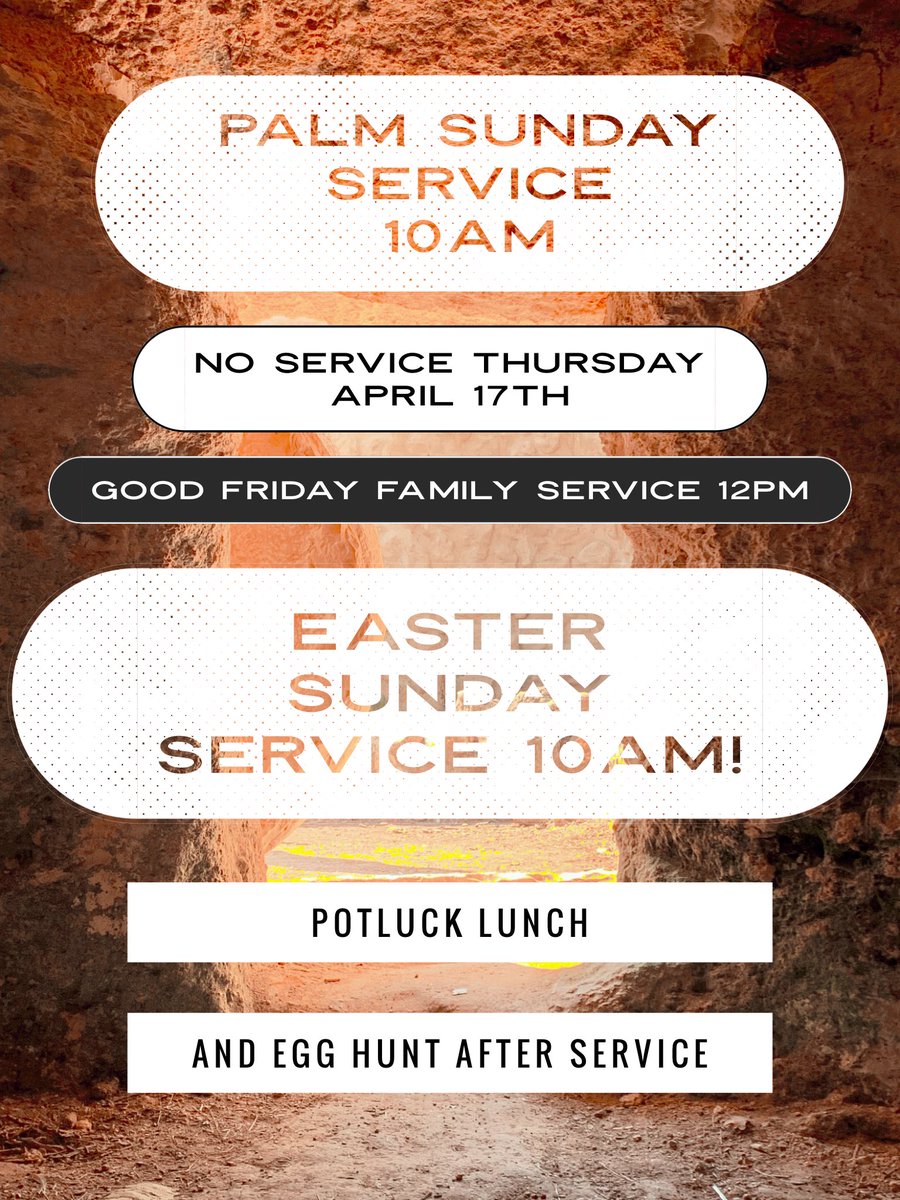 CCRGhz's tweet photo. Friday is good because Sunday is coming! Don’t lose Hope because Sunday is coming! Join us this week for Holy Week starting this Sunday 10am for Palm Sunday. (Take note of our services and times this week) https://t.co/IaL0YmDBOk