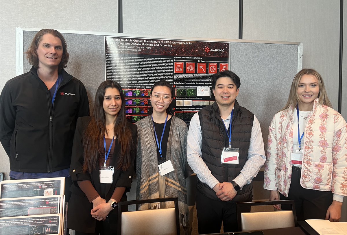 AnatomicTech's tweet image. Keepin it local🤙🏼Attended the 3rd MN Organoid Symposium put on by the @umnmedschool &amp;amp; @MayoClinic earlier this week. Big shoutout to our Scitech intern Devanshi who gave her first poster presentation! Reach out to learn more about applications in this space➡️support@anatomic.com