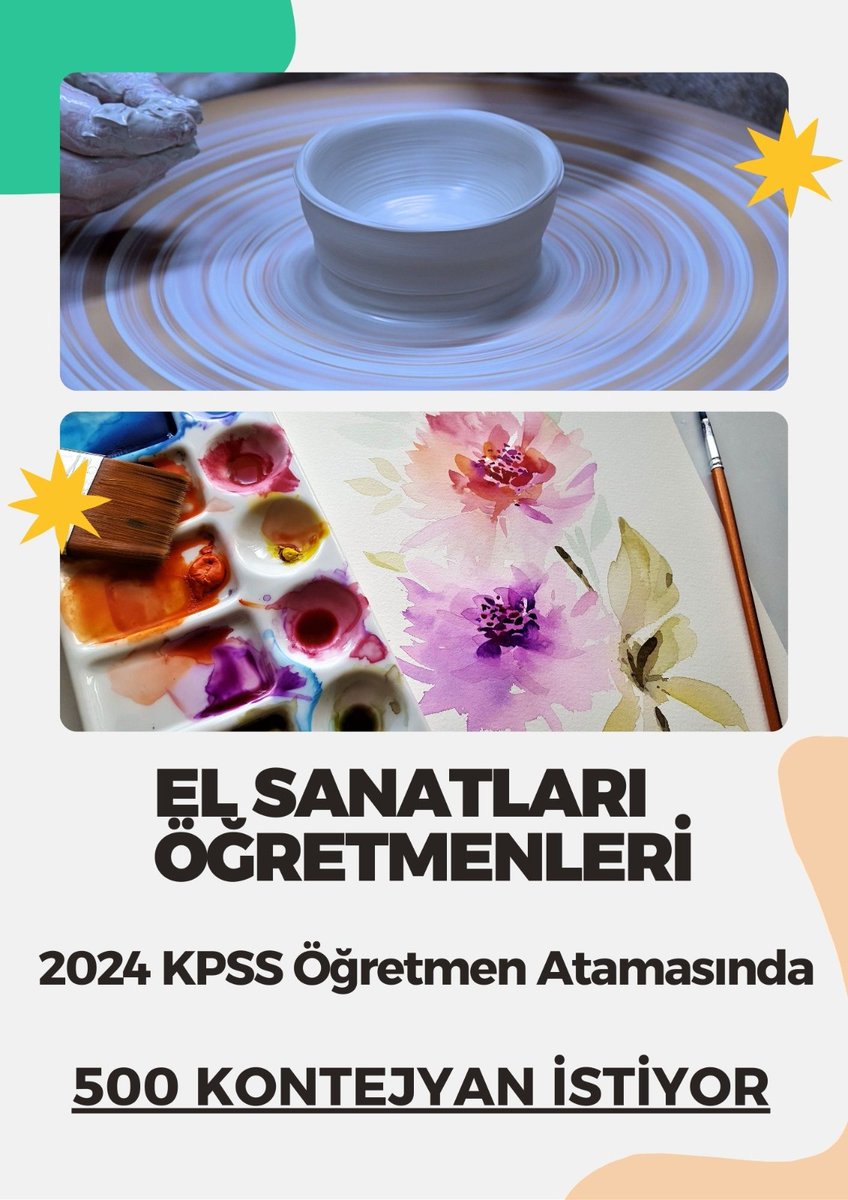 El sanatları öğretmenleri atanmak istiyor... Sesimizi duyun lütfen...
#ÖğretmeneKabineden68BinAtama