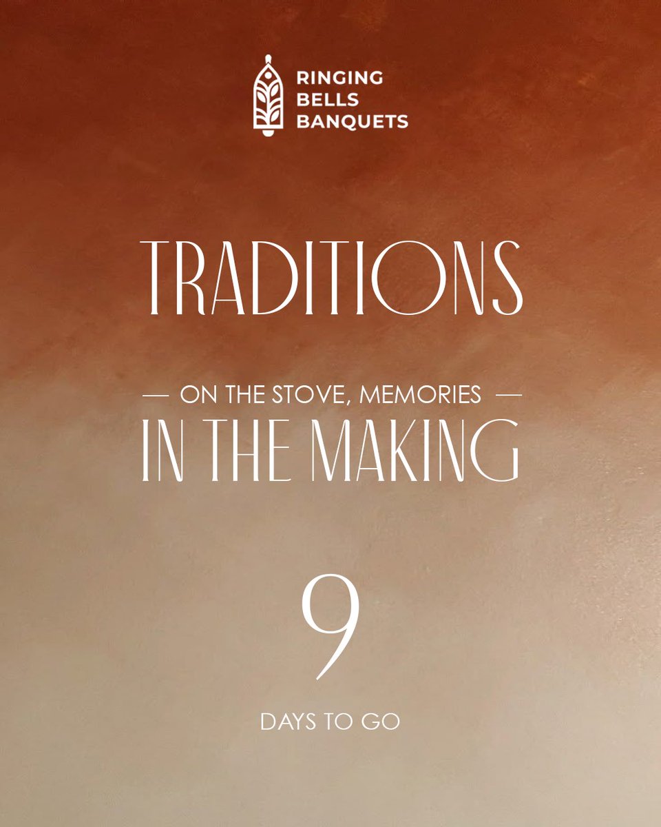 RingingBells__'s tweet photo. 9 days until the bells ring louder than ever — get ready to celebrate your big day at the most elegant space in town.

#ringingbells #banquets #openingsoon #staytuned #hostyourevents #celebrations #naroda #ahmedabad https://t.co/Xse2Ga8VGT
