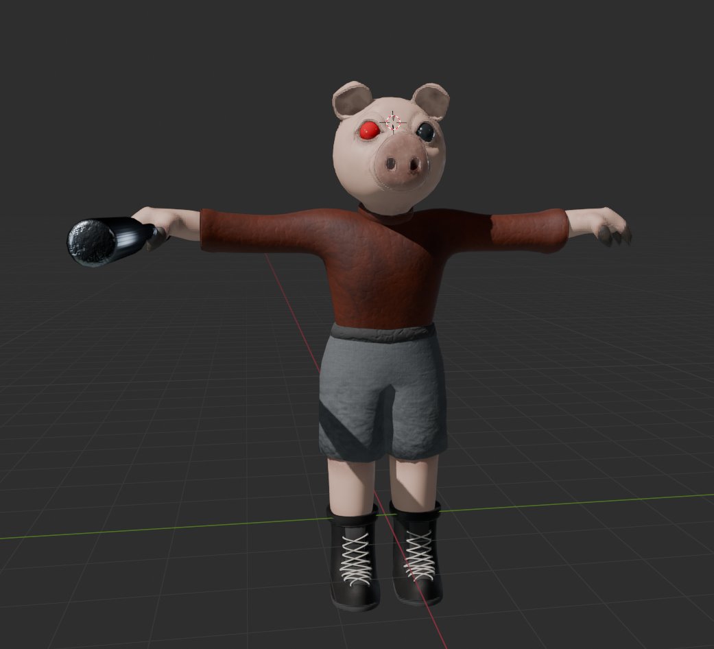 _flash_dev's tweet photo. I really liked the idea of a much more realistic piggy

Here you go, I'll post some animations with it later

Made in blender 🩵💛 https://t.co/lsEMqvbtPO