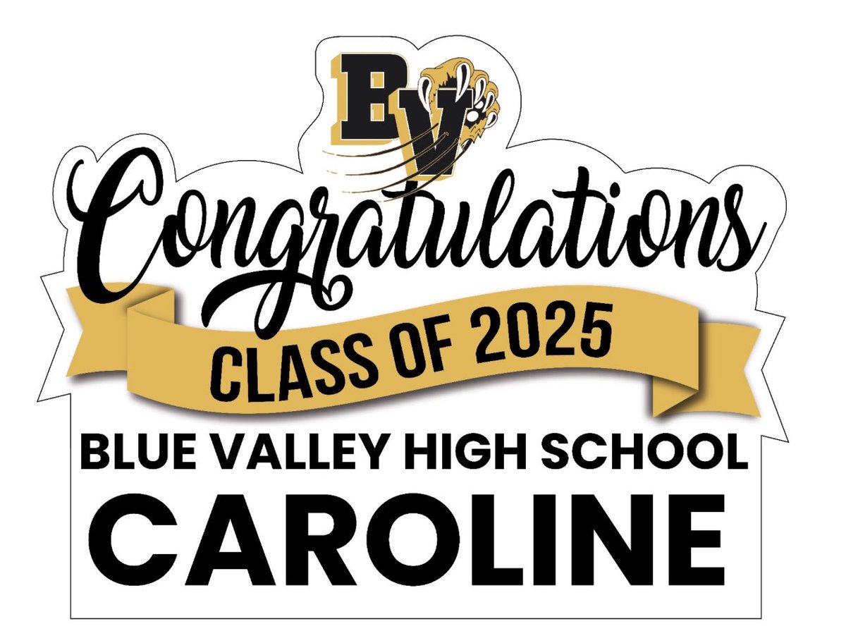 BVHSPTO's tweet photo. ✨TODAY✨ is the perfect day to order! 

Celebrate your 2025 BVHS graduate 🖤💛 with a Personalized Graduation Yard Sign!🐅🥳

⏰ORDERS MUST BE PLACED BY MONDAY, APRIL 14 @ 5PM
🚫 NO LATE ORDERS ACCEPTED
💻 https://t.co/cJLLNVgefn https://t.co/Lixv0Qz3Tc