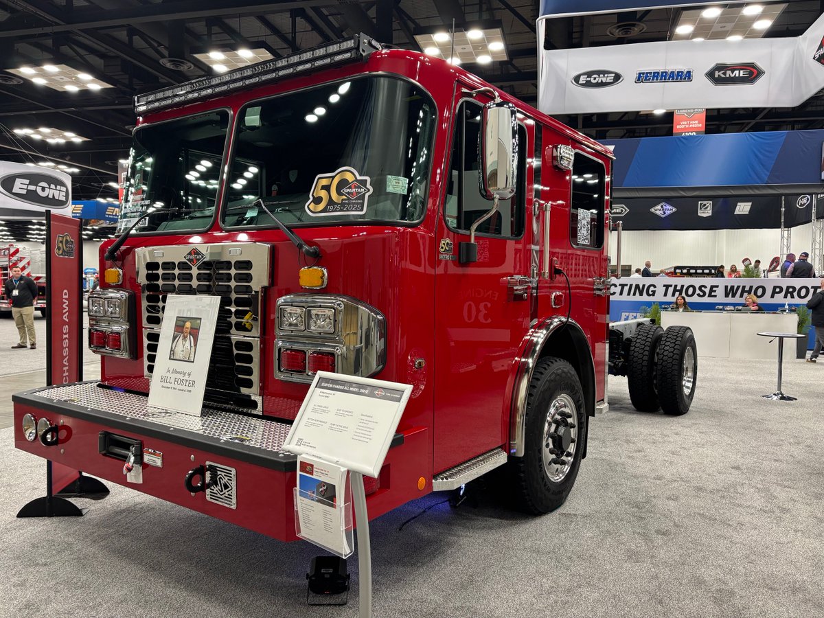 We know many of you are missing Bumper Talks With Bill, a longstanding tradition for the late Bill Foster at events like FDIC! Please take a moment to stop by booth 4136 and sign our Bill Foster Memorial that we will share with his family. #BillFoster #spartan #firetruck #FDIC