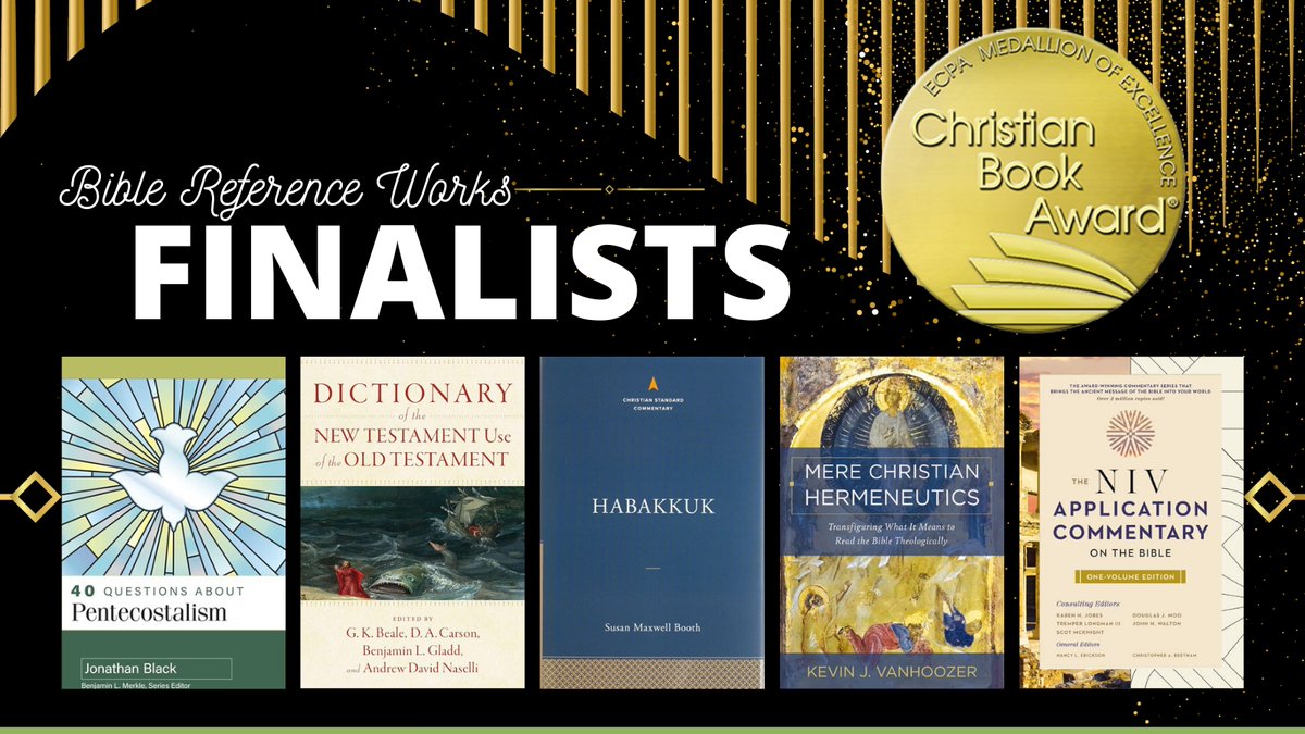 Announcing the 202 #ChristianBookAward Bible Reference Works finalists! christianbookawards.com/finalists.html Congratulations to all of our finalists. #ReadGoodBooks #ECPA