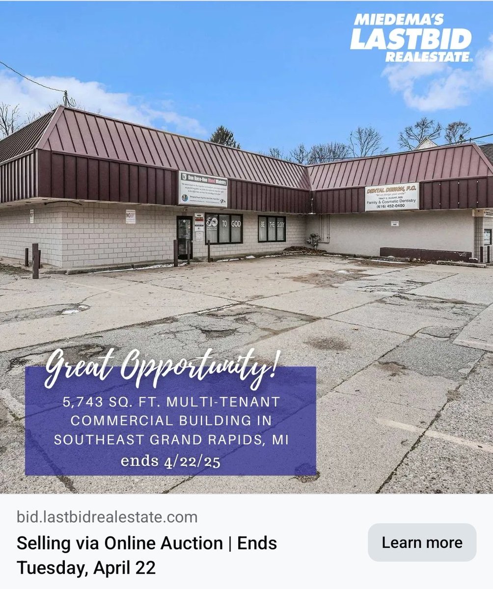 #NelandMLKDistrict 🎊
LASTBIDrealestate.com PSA🚨
#April Auction Sale for a Historic property in 1 of 8 Targeted BWSGR Districts. Great investment opportunity. 
#SpreadTheWord
