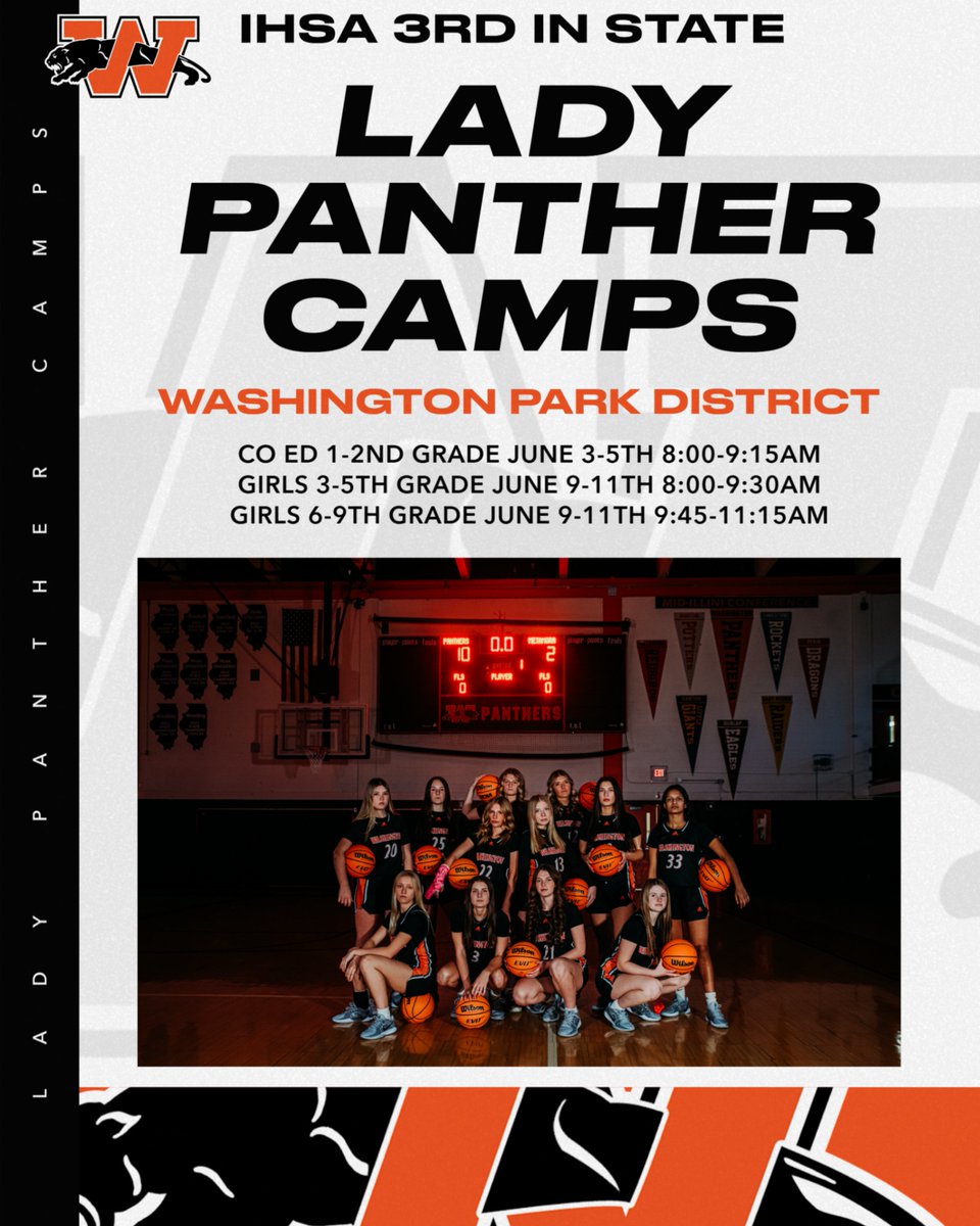 Check out these opportunities to hang out with your Lady Panthers this summer.  Come work hard, have fun, and hang out with these amazing ladies.