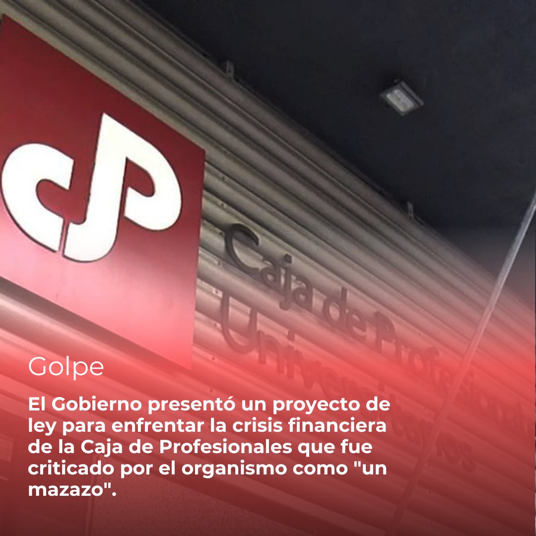 “Es un mazazo a los afiliados. Es la misma ley exprés, pero más dura”, dijo el presidente de la Caja de Profesionales sobre el proyecto de ley que presentó el Ejecutivo.

Lee más en ➡️ informarte.com.uy/caja-de-profes…