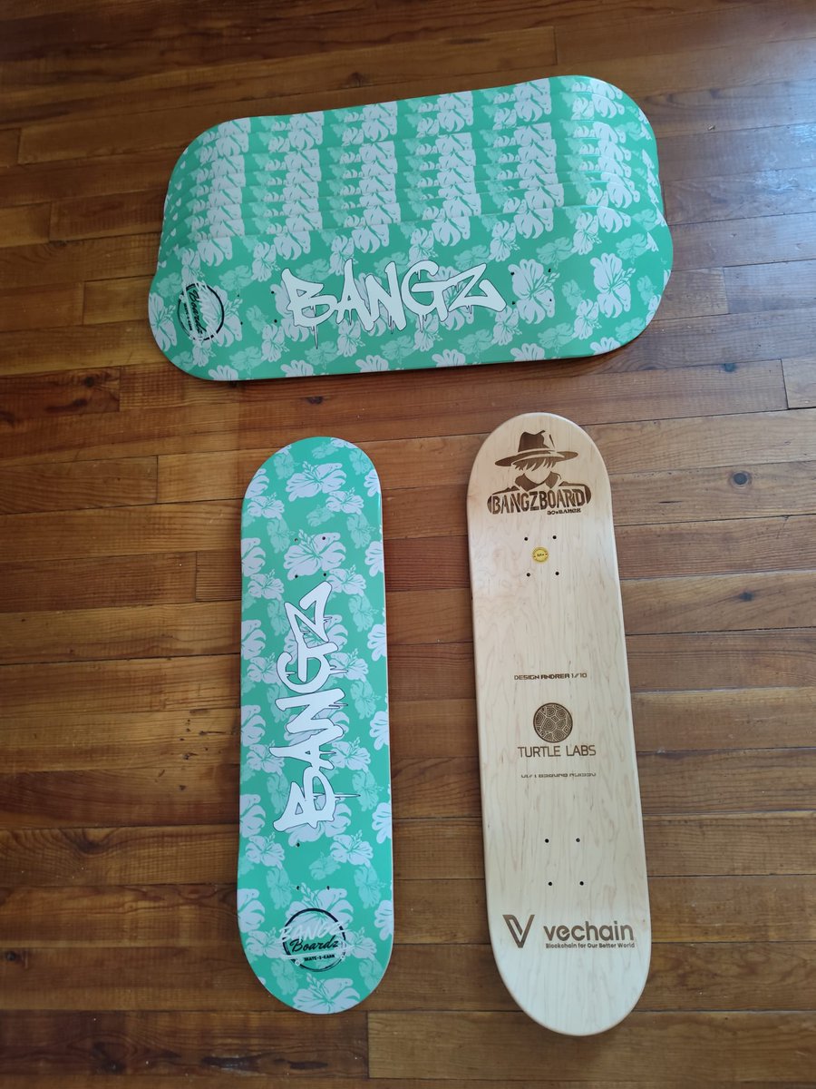 BangzBoard's tweet photo. 🛹BANGZBOARD #Phygital Sk8
💥Model: Design Andrea
🤜Size 8.25 inch
💚100% Canadian Maple Wood
🌬Edition: 10/10
👀Bonus #Skate2earn: Rewards X2
#BANGZ $BANGZ #Sk8 #Skateordie
#Vechain $VET #VeFam #RWA
#SQUAD #VNFTs #VeChainHasNFTs #Phygitals https://t.co/LXnVToma8C