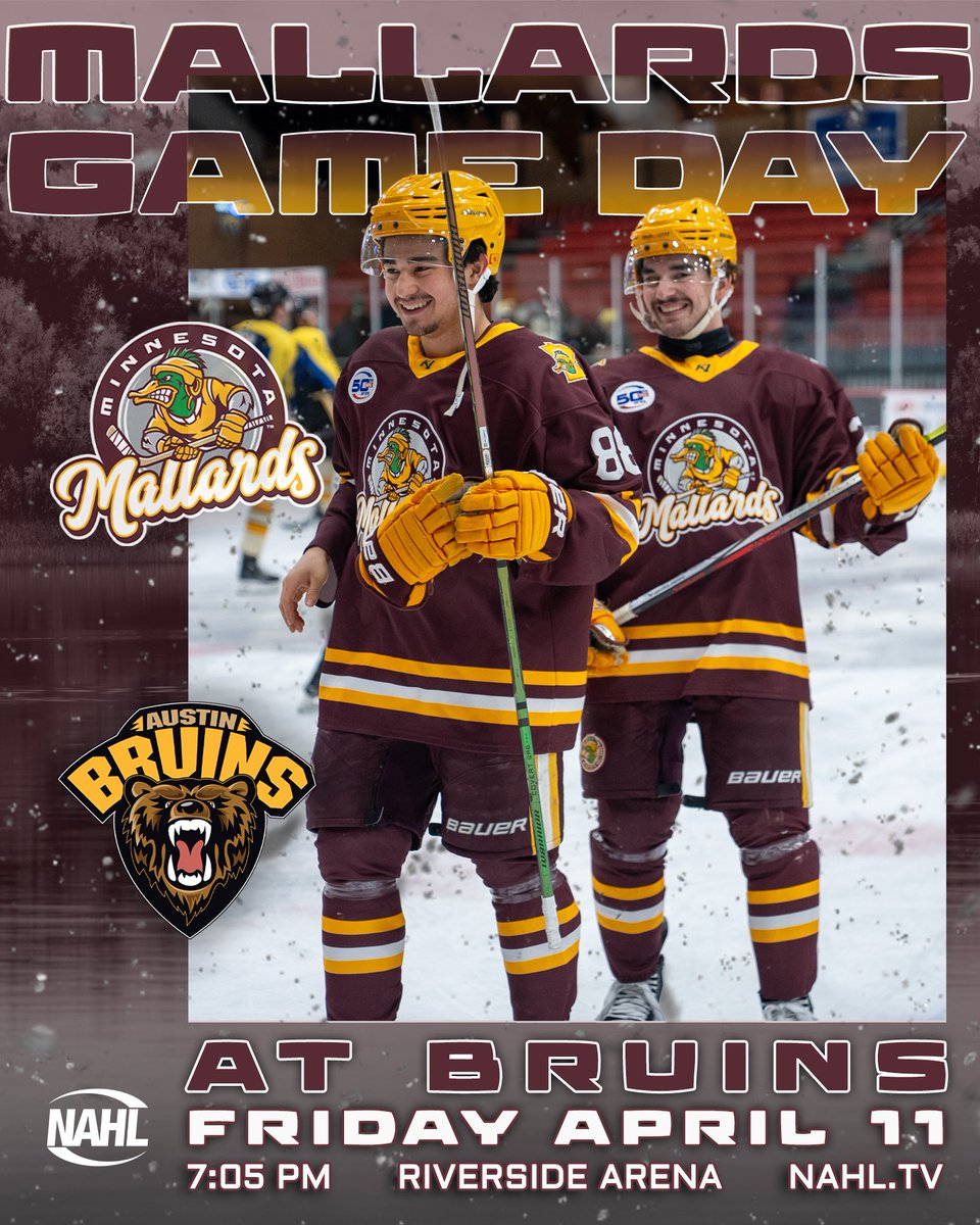 Smiling… because it’s gameday and we’re ready to roll! #NAHL #MallardsHockey