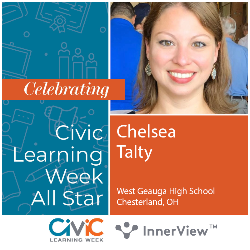 In March, 10 Ohio educators were honored as 2025 Civic Learning Week All Stars for their efforts leading and engaging students in Community Service this school year! Today we continue to honor them:
Laurel Fiorelli, Lynn Brant, and Chelsea Talty