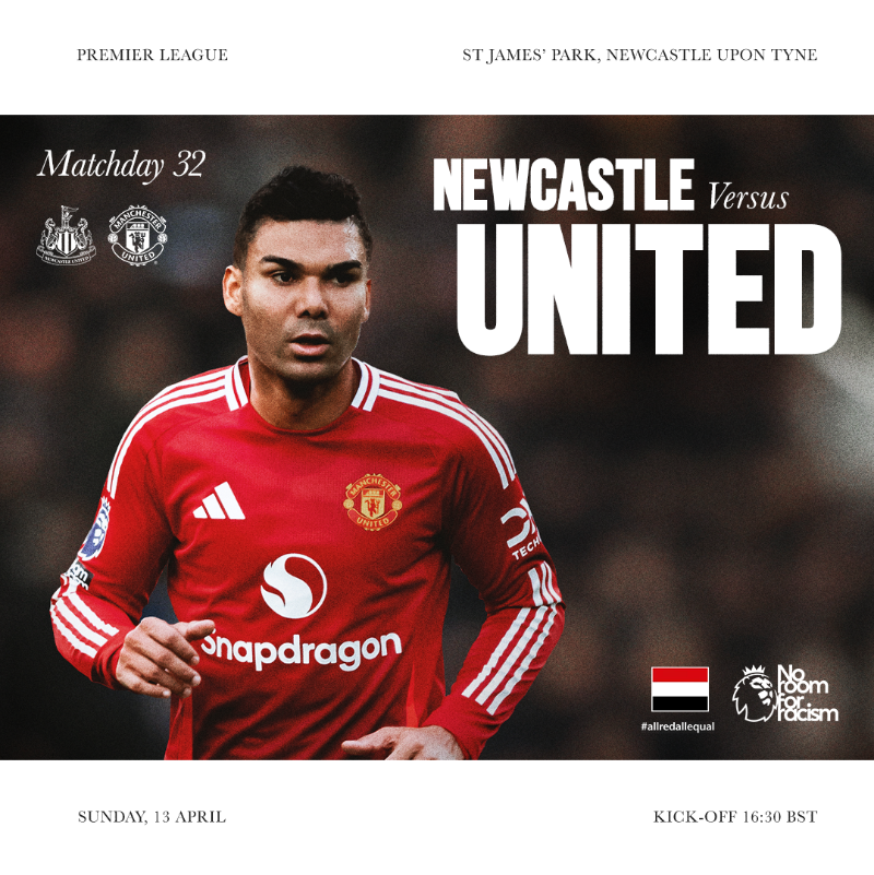 ManUtd's tweet photo. From the North West to the North East 💪

#MUFC || #NEWMUN
