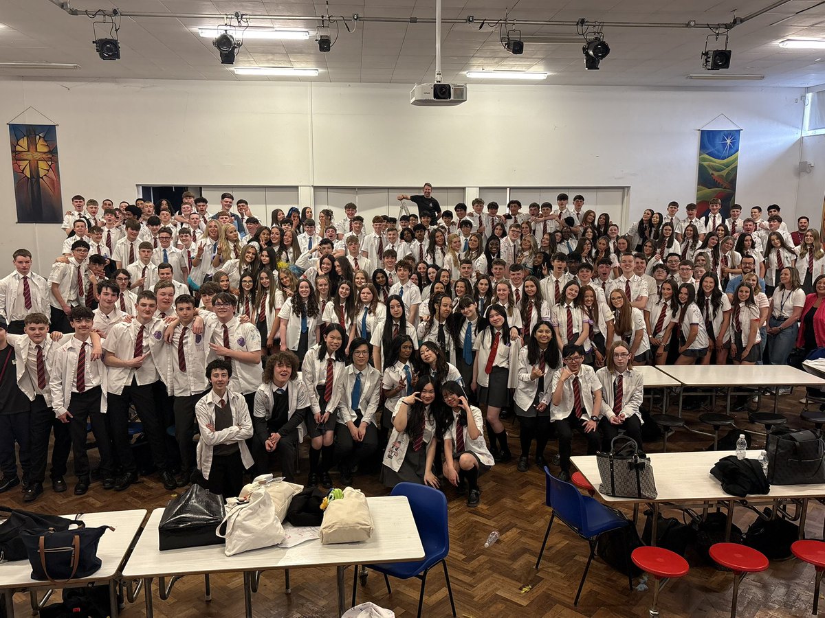 StPetersSch's tweet photo. A great end to the term, a fantastic day for year 11 signing shirts and a Lenten fundraising quizz.  Mr Seickell you have done them proud #faithisourfoundation https://t.co/FAG0oogPLl