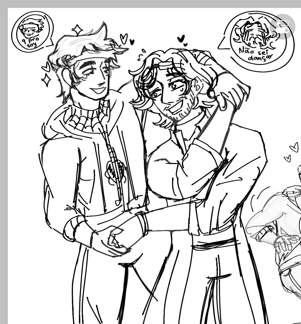 Esto era para el día dos o tres del guapoduo week pero me agarraron del brazo jskdkss 

Bueno, meus pais bailando 

#guapobitweek #guapoduoweek  #guapoduofanart #guapoduo