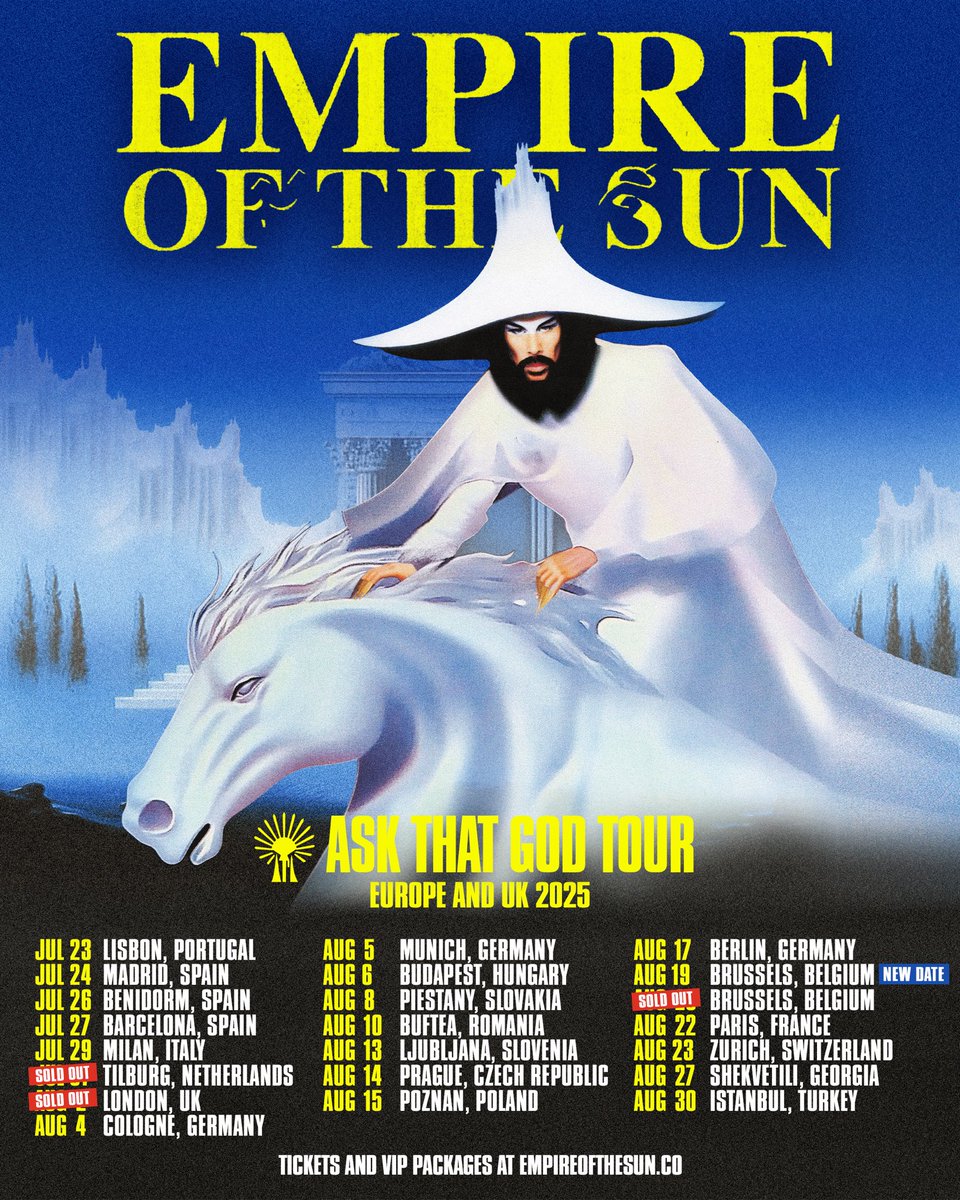 Belgium!! We added a new date in Brussels due to high demand.

ON SALE NOW laylo.com/eots/m/AskThat…