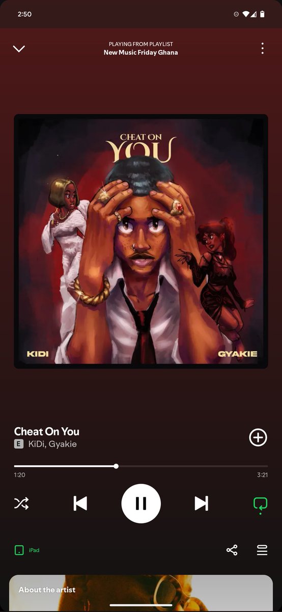 TOPSELECTAJAY's tweet photo. . @KiDiMusic X @Gyakie_ out and banging 💥💥💥 #CheatOnYou https://t.co/uIkyv8crR0