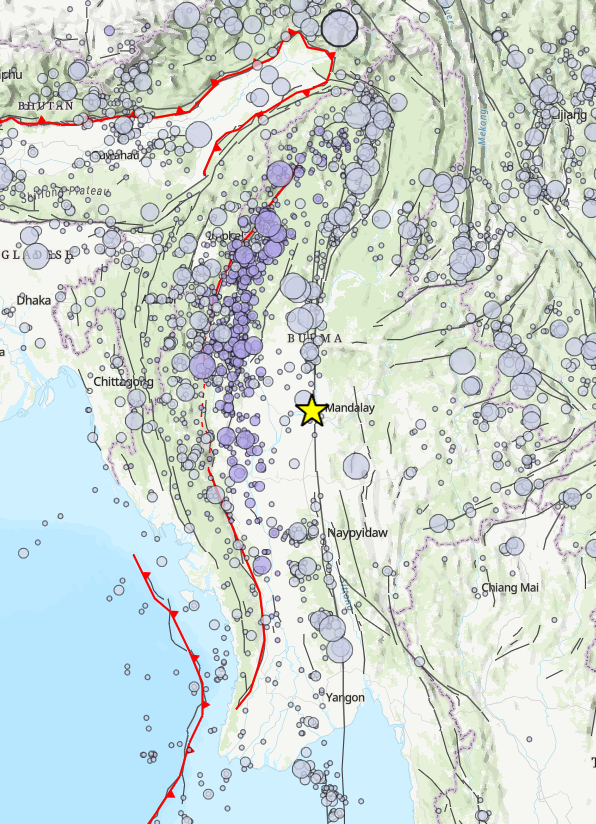 USGS_Quakes's tweet photo. The USGS created a geonarrative about the M7.7 #earthquake that occurred near Mandalay, Burma (Myanmar) on March 28, 2025. Read more below!
https://t.co/r0bXSHdH3q https://t.co/gk7KySFfxR