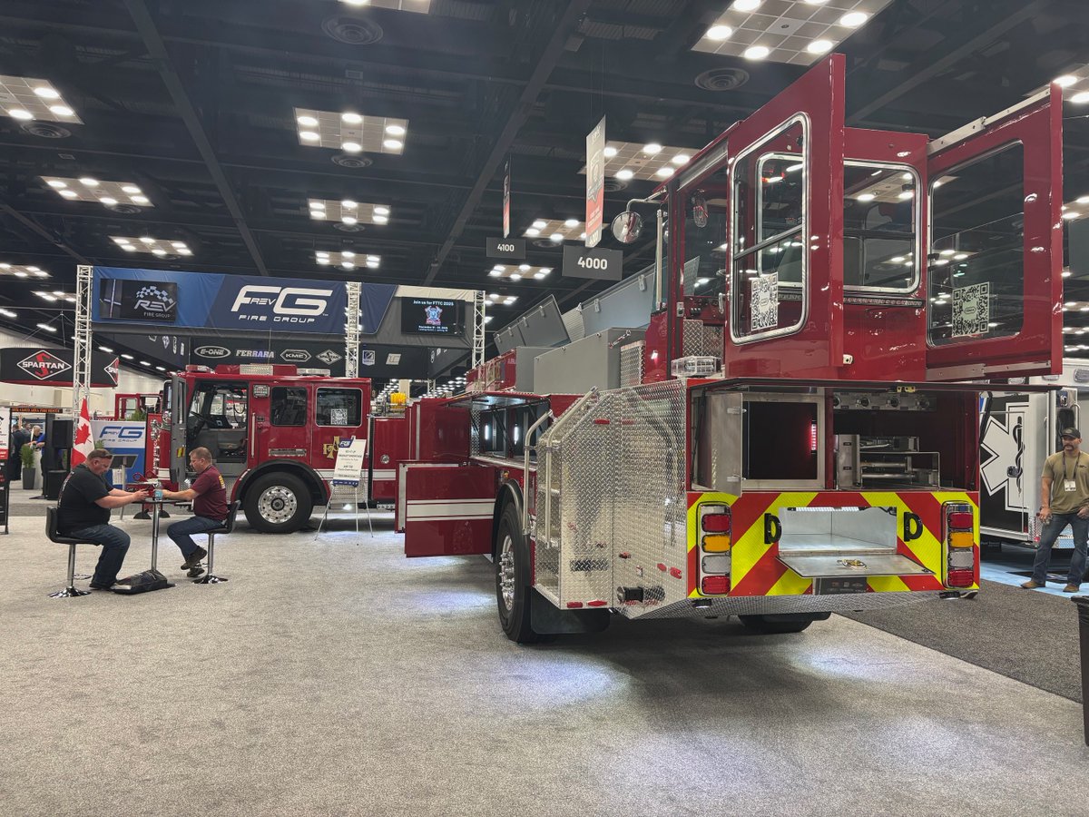This awesome KME Tractor Drawn Rescue will be the main focus of our Product Showcase with National Fire Radio at noon today! Join us in Booth 3737 at #FDIC2025! You don't want to miss it! #KMEfire #TractorDrawnRescue #firetruck #firefighter #FDIC