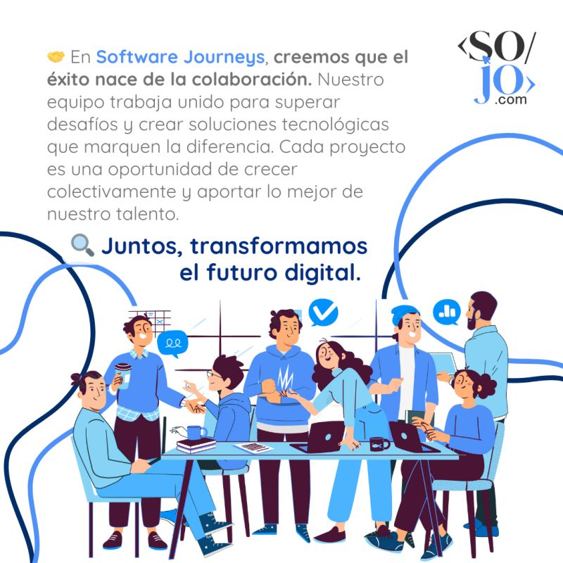 SoftwJourneys's tweet photo. #TrabajoEnEquipo #Colaboración  #Innovación  #DesarrolloDeSoftware  #SoftwareJourneys https://t.co/NSqXGJrpfv