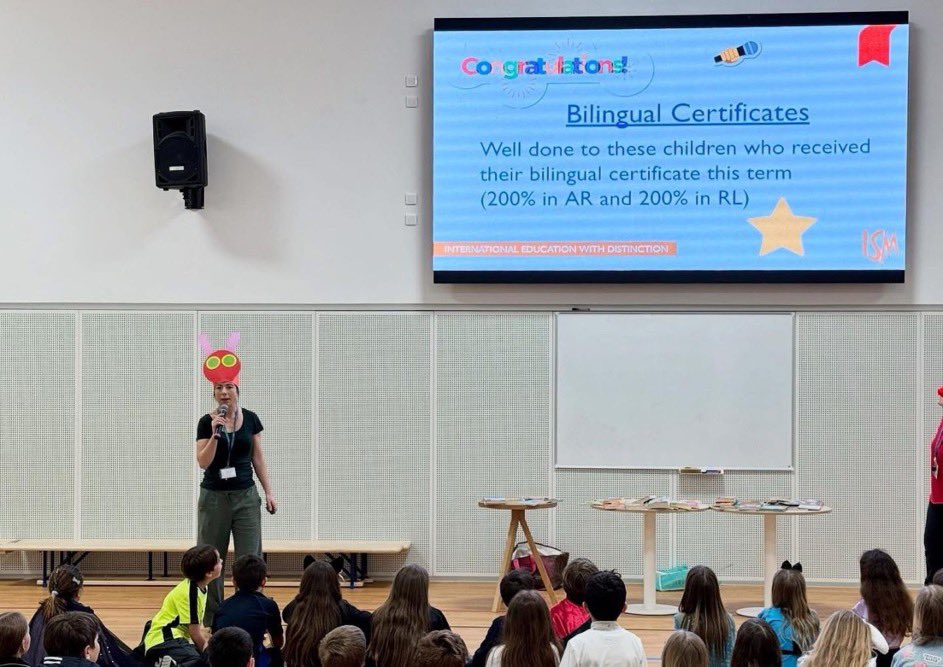 ISMonaco's tweet image. 🎉 A fantastic finish to Book Week!
Today’s Prize Giving celebrated our Y3–6 readers in English & French. Congrats to all the winners — your love of reading shines!
Big thanks to our amazing librarians for making it all possible! 📚✨
#bookweek