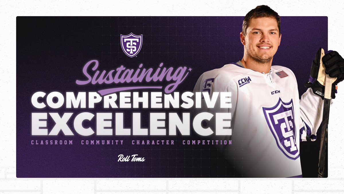 New year. New challenge. Help Tommie Men's Hockey to victory! 

If we take the Sustaining Comprehensive Excellence Challenge crown, all of your donations will receive TRIPLE Tommie Score Points!

SUPPORT HERE🔗
tommiesports.com/feature/sustai…

#RollToms | #FidesInFratrem