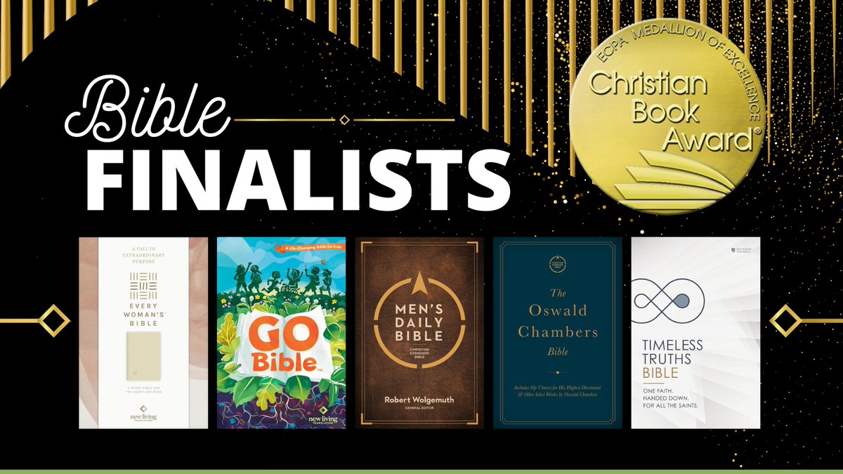 Announcing the 2025 #ChristianBookAward Bible finalists! christianbookawards.com/finalists.html Congratulations to all of our finalists. #ReadGoodBooks #ECPA