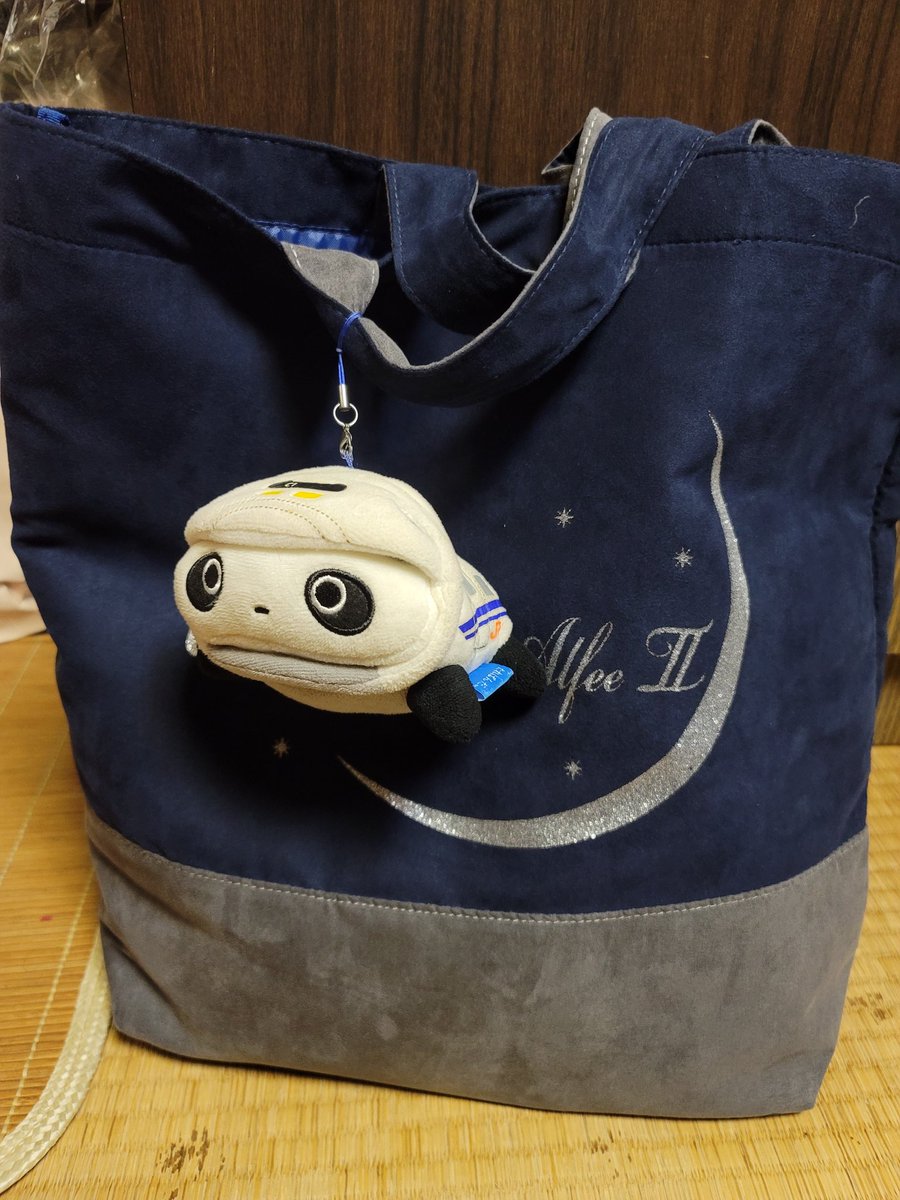 tare5861's tweet photo. 明日はこのツアーバックに新幹線たれぱんだをぶら下げたのを持って、12時過ぎ頃からグッズの先行販売の列に並びます😄
挨拶しても良いよと言う方はお気軽にお声掛け下さい😄
#THEALFEE51thAnniversary
#SpringTour2025
#福岡サンパレス2DAYS https://t.co/BH2Y3rZrNS