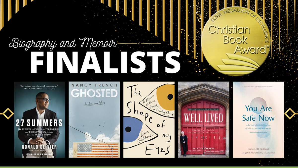 Announcing the 2025 #ChristianBookAward Biography and Memoir finalists! christianbookawards.com/finalists.html 
Congratulations to all of our finalists. #ReadGoodBooks #ECPA