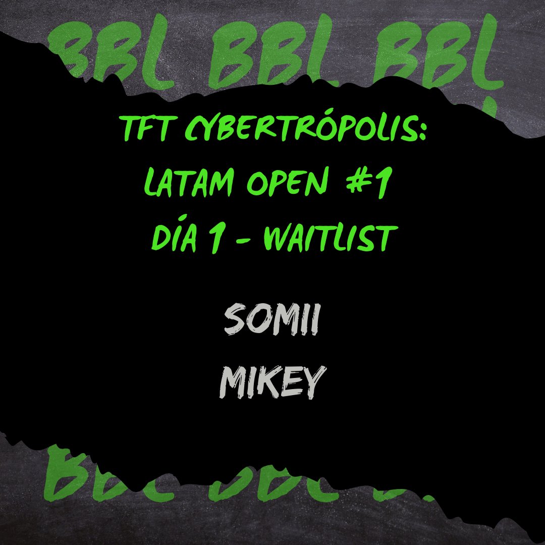 Confiamos en su estrategia, mantengan la calma en cada ronda y dejen que su tablero hable por ustedes.
¡Que los ítems salgan perfectos y los roleos aún mejor! 🍀✨
 #BBL #BBLteam #TFT
