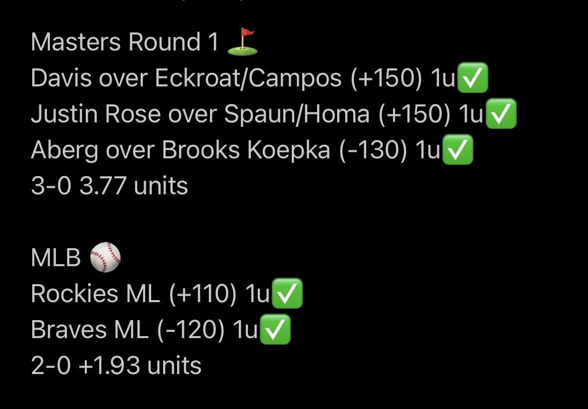 LIKE/RT = FREE weekend of VIP in DM🚨

Thursday: 5-0 +5.7 units (100%)🧹
On the Week: +12.31 units✅
2025 MAXES: 12-4 +22.11 units (75%)✅

Huge SLATE this weekend with a potential MAX👀

Must FOLLOW ➡️ <a href="/McBetss/">McBets</a> 

DM me when done 📲