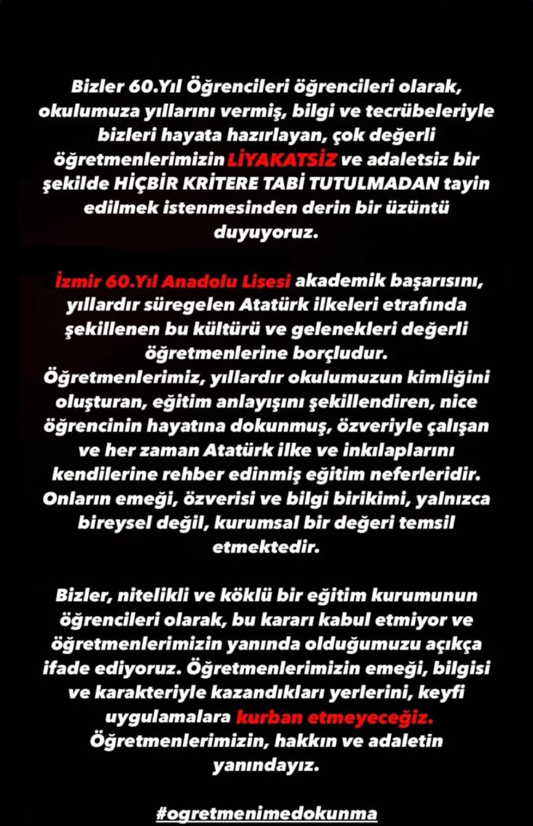 60mezun's tweet photo. 60. Yıl Anadolu Lisesi mezunları olarak öğretmenlerimizin yanındayız! https://t.co/sIPSfAQptI