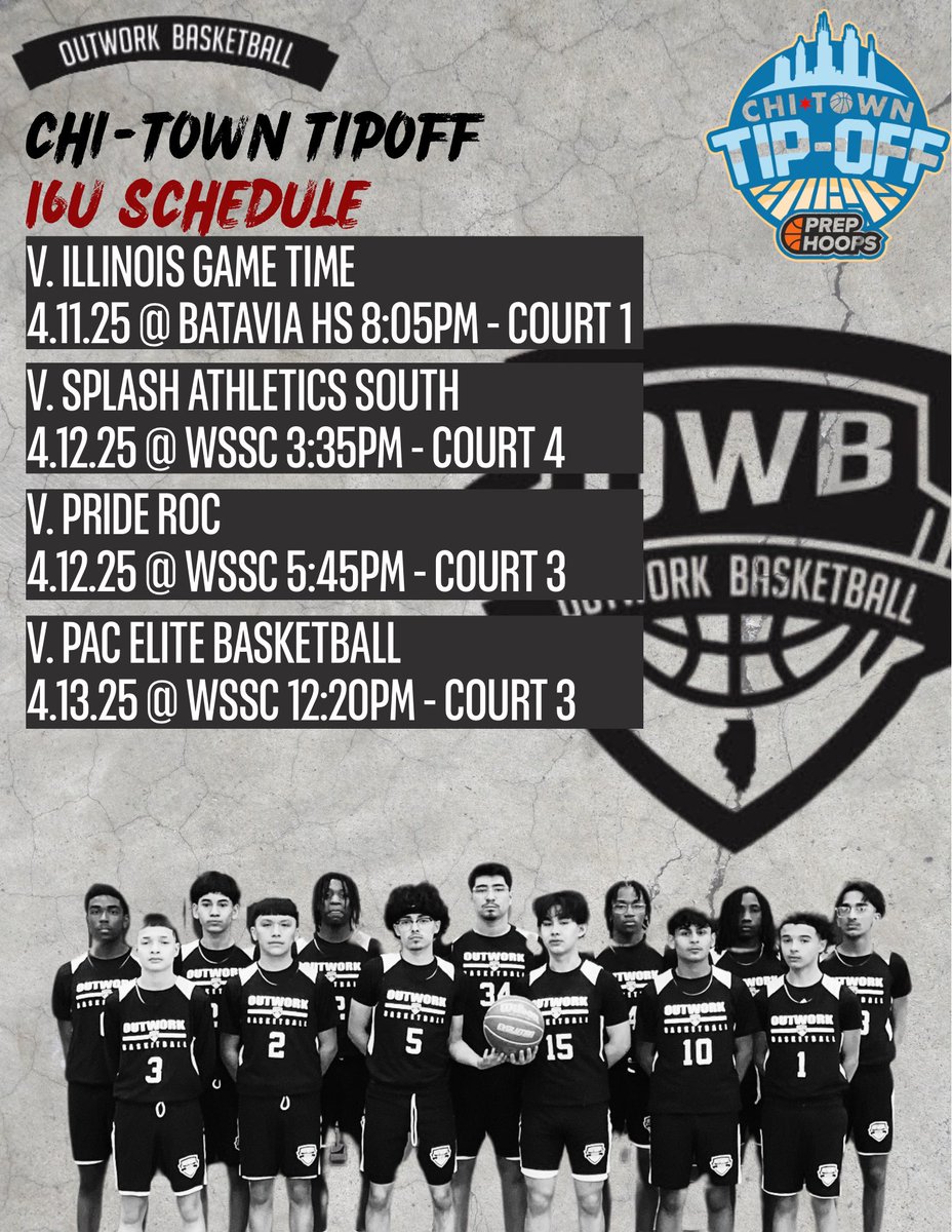 Illinois Outwork (@outwork_team) on Twitter photo Schedule is live for this weekend!
<a href="/PHCircuit/">Prep Hoops Circuit π</a> <a href="/PrepHoopsIL/">Prep Hoops Illinois</a> <a href="/PrepHoops/">Prep Hoops π</a> Schedule is live for this weekend!
<a href="/PHCircuit/">Prep Hoops Circuit π</a> <a href="/PrepHoopsIL/">Prep Hoops Illinois</a> <a href="/PrepHoops/">Prep Hoops π</a>