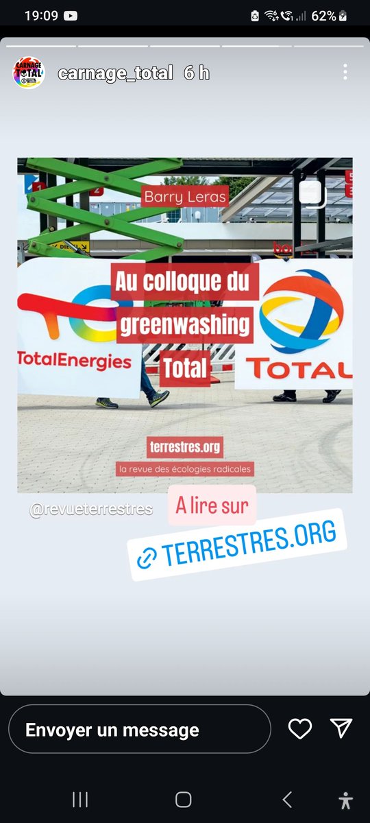 EricGuindouS's tweet photo. @TotalEnergies #TotalEnergies
@FujitsuFrance
@Egsi_Securite
#Egsi
@EricGuindouS
#StopWashingStartPaying
#StopTotal
#CarnageTotal
#LaFeteATotal
@RevueTerrestres
#ExtinctionRebellion
#StopEacop
@greenpeacefr
@PaxMetanola
@phcombaz
@endfossil
@WeLoveGreen https://t.co/Pcl9Ab8pO9