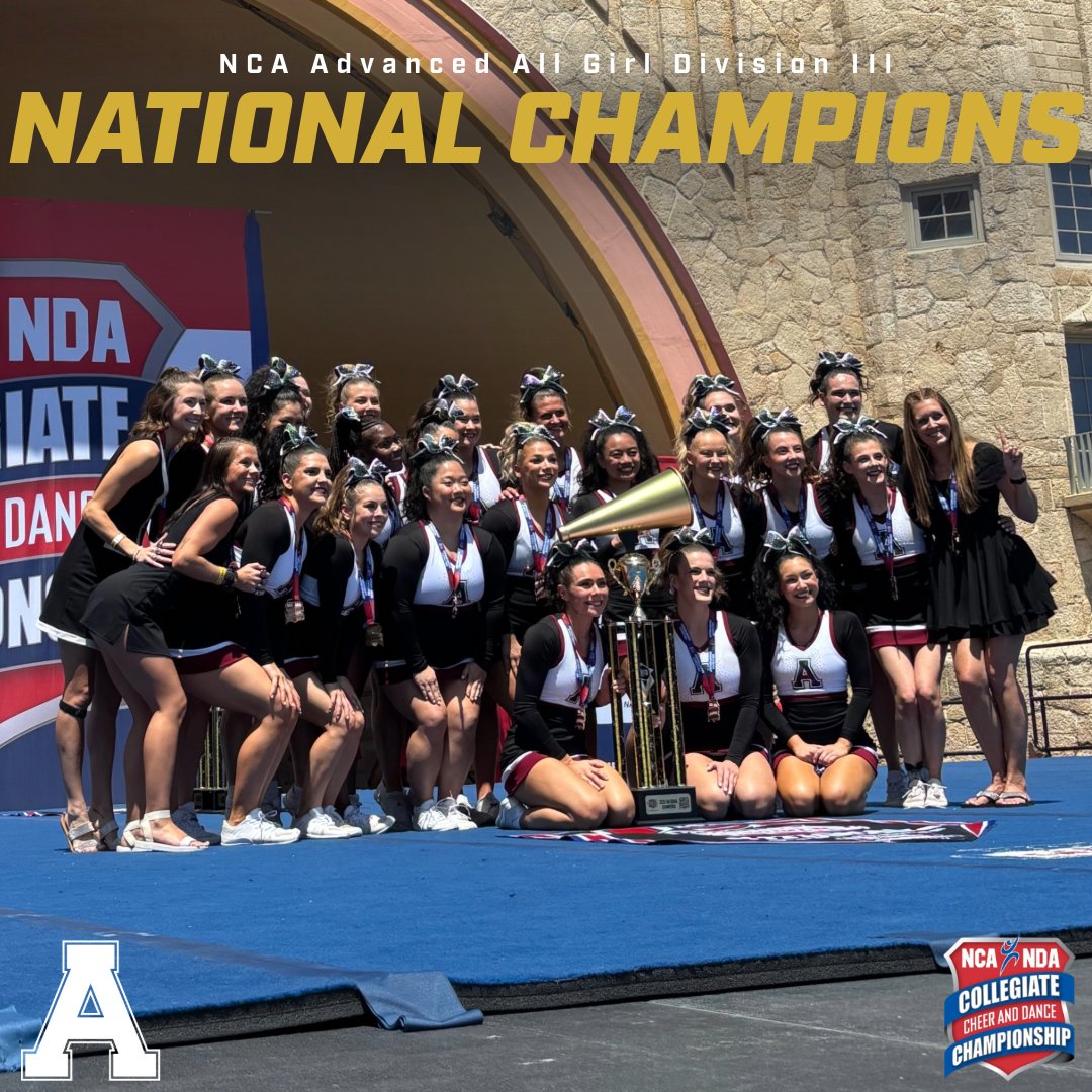 𝐇𝐢𝐠𝐡 𝐓𝐢𝐝𝐞? 𝐌𝐨𝐫𝐞 𝐥𝐢𝐤𝐞 𝐇𝐢𝐠𝐡 𝐅𝐈𝐕𝐄. 🖐️🏆

Advanced All Girl completes a "Five-Peat" with their finals routine this morning to become NCA Division III National Champions once again!