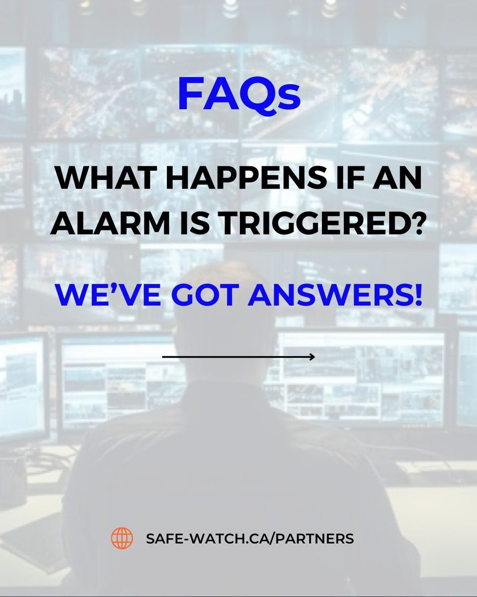 SafeWatchLive's tweet photo. ❓ Got questions about what happens when an alarm is triggered?

🚨 We don’t wait — we act.
🛡️ Discover how SafeWatch responds in real time with voice warnings, instant dispatch, and more.
➡️ Check out our FAQ for full details. Swipe left!

#safewatch #livemonitoring https://t.co/NpAtyOnHoK