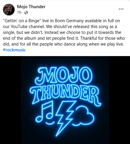 New Rock Releases:
Mojo Thunder - Getting' On a Binge (Live) 4/11/25
Dark Mile - The Boy 5/24/24
🎧 youtu.be/CWPZxx9O2ZU <a href="/MojoThunder/">mojothunder</a> #MojoThunder
🎧 youtu.be/iPC7x8yFYpM #DarkMile
New Rock Covers:
Lost Circus - Uninvited
🎧 youtu.be/wBfeQ6sQZSE <a href="/LostCircusUS/">Lost Circus</a> #LostCircus