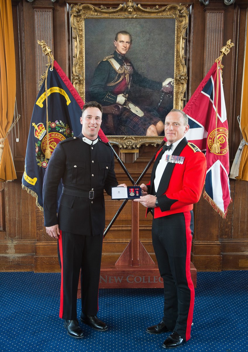 The <a href="/USArmy/">U.S. Army</a>’s Officer Cadets Enneking and Kightlinger have joined an esteemed list of international alumni from the <a href="/BritishArmy/">British Army 🇬🇧</a>'s officer training course. They were awarded the Sandhurst Medal on successful completion of intensive training with British counterparts. Congrats! 👏