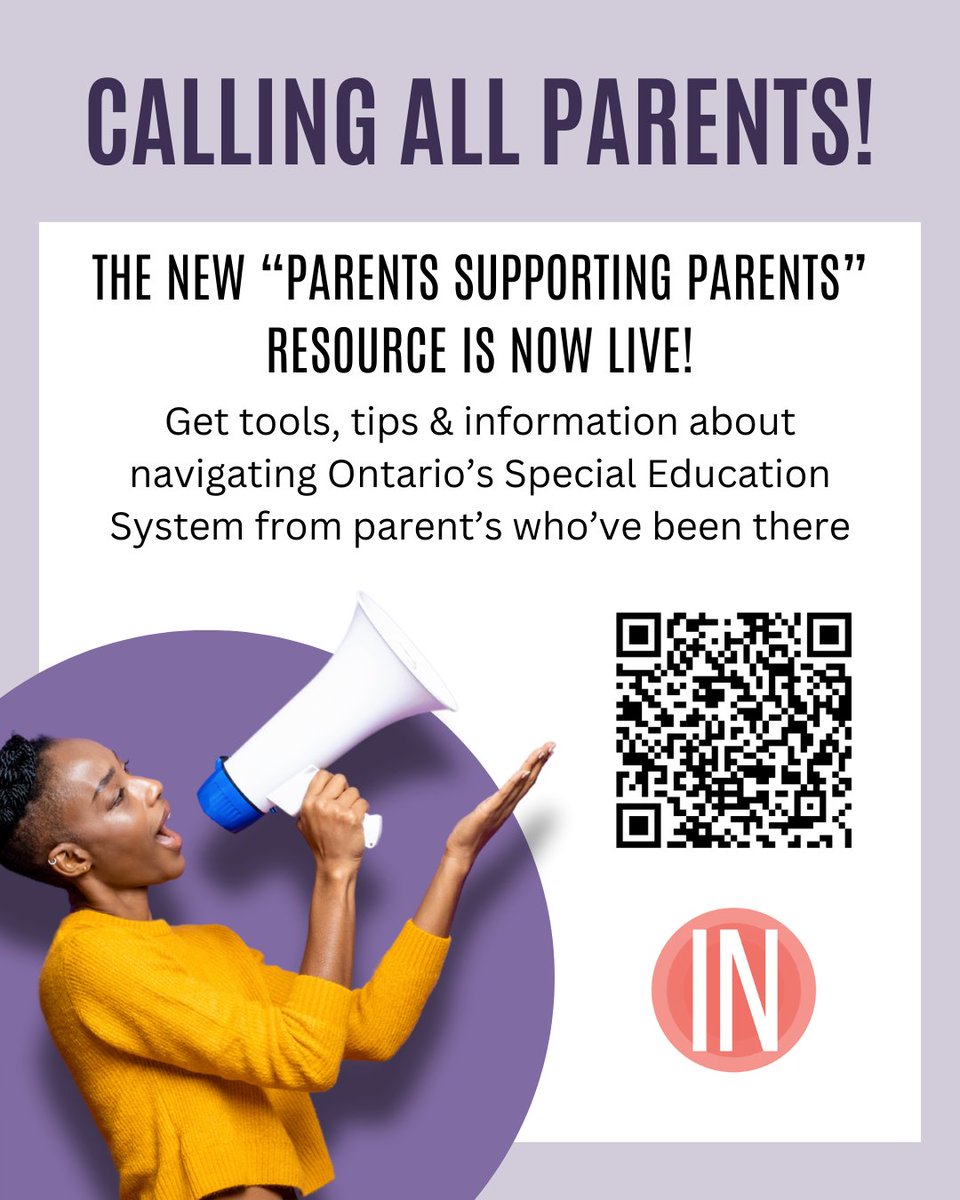 Inclusion Action in Ontario (@inclusion_ont) on Twitter photo 📣 Calling all Parents, Teachers & Carers! 📣
IAO is thrilled to announce the launch Parents Supporting Parents — a FREE resource created to support families navigating Ontario’s Special Education system.
👉 Check it out now: ow.ly/3h4O50VyTYK 📣 Calling all Parents, Teachers & Carers! 📣
IAO is thrilled to announce the launch Parents Supporting Parents — a FREE resource created to support families navigating Ontario’s Special Education system.
👉 Check it out now: ow.ly/3h4O50VyTYK