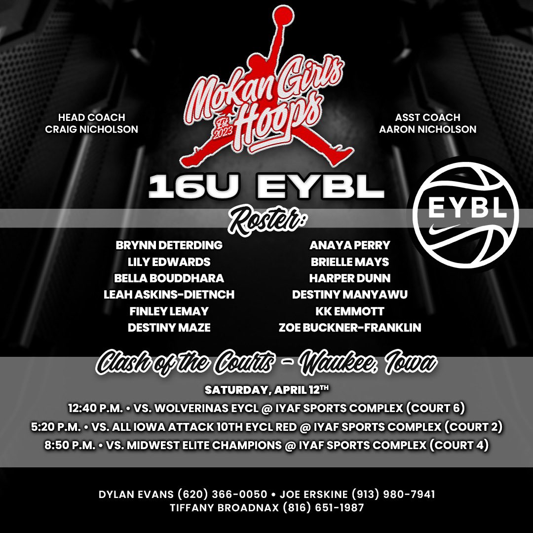 lilyedwards_32's tweet image. Schedule for first tourney in Iowa this weekend! @MokanGirls