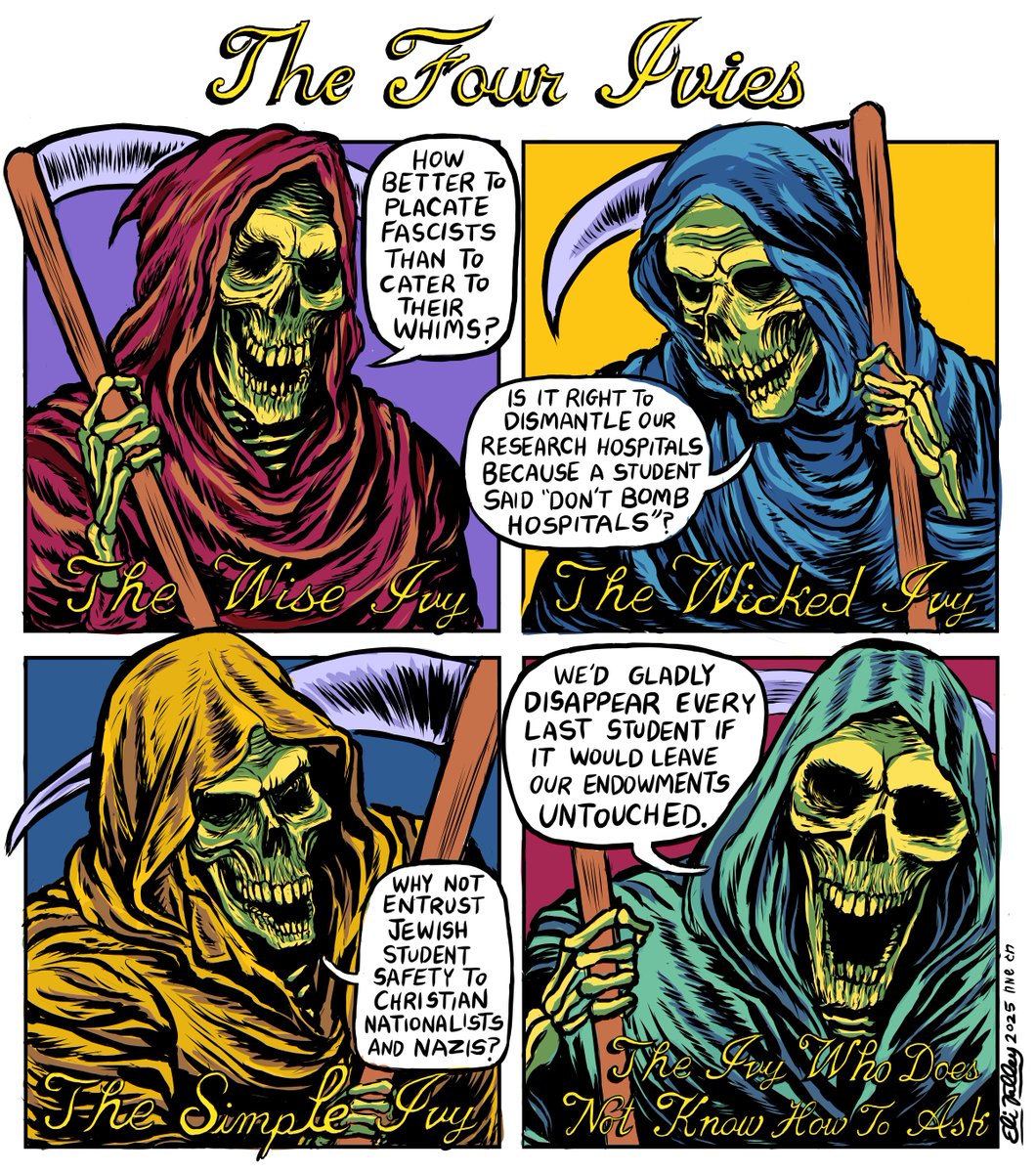 Jewish Currents (@jewishcurrents) on Twitter photo "The Four Ivies," a haggadah supplement from contributing writer <a href="/elivalley/">Eli Valley</a>. Happy Passover jewishcurrents.org/the-four-ivies… "The Four Ivies," a haggadah supplement from contributing writer <a href="/elivalley/">Eli Valley</a>. Happy Passover jewishcurrents.org/the-four-ivies…