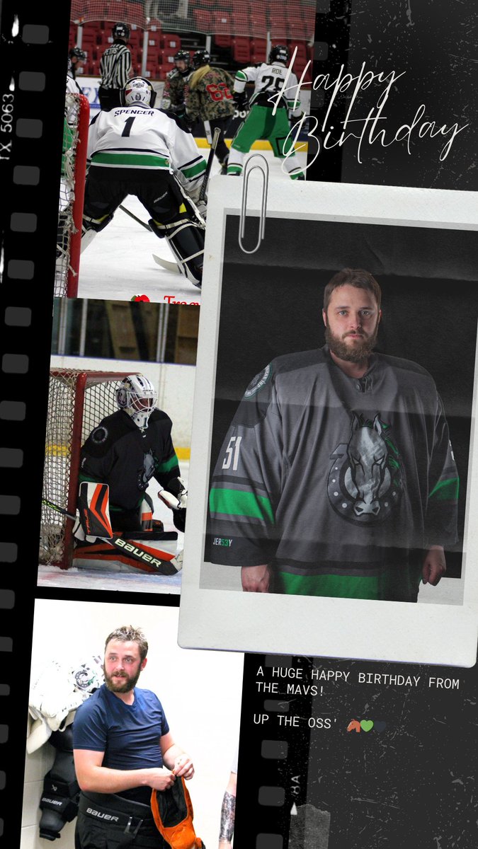 A massive happy birthday that loves wrapping his stick around the goal posts from time to time, one of them strange goalies, Dan Spencer! Hope you were bought plenty of skate blades and enjoyed your day mate!

UP THE OSS'
🐴💚🖤