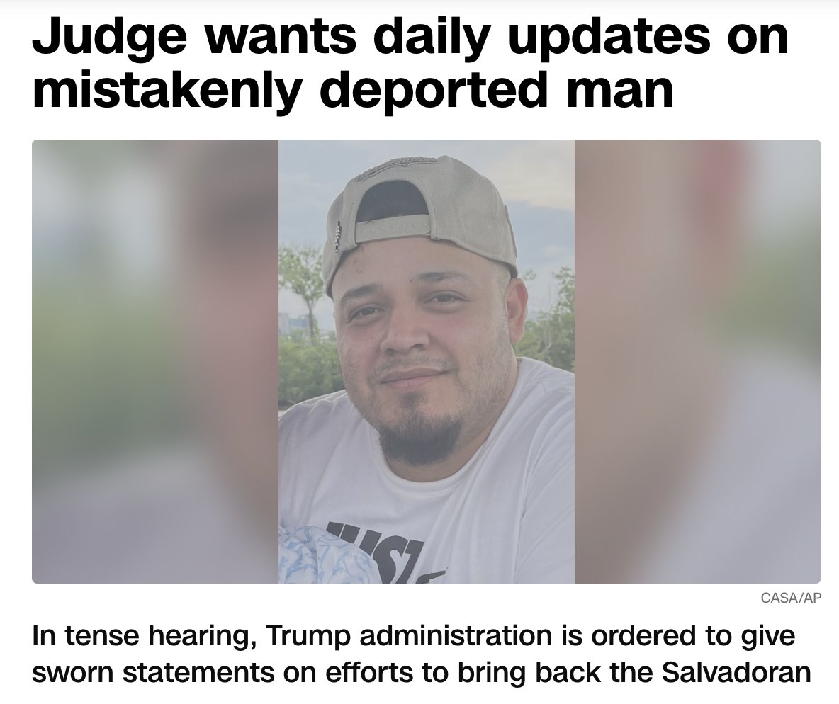 Why aren't we also talking about Andry Hernandez Romero?? I am absolutely mortified that these individuals were sent to an El Salvadorian concentration camp.