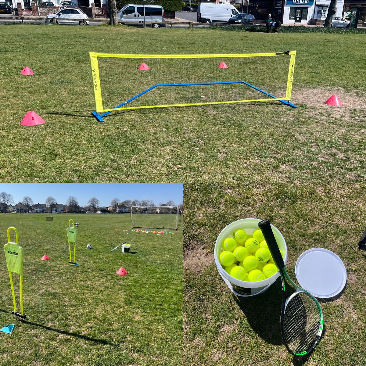 Another busy day <a href="/KISfootball/">KISfootballcoaching</a> towers ☀️ 🔝 

6️⃣ sessions focusing on a range of aspects as well as the introduction of new equipment to support our young athletes 😃

Also…

Still unbeaten at ⚽️🎾 &amp; water is wet 💦 😂

Additional May dates added 💪 😎

#coaching #keepitsimple