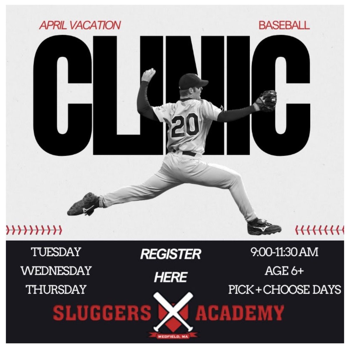 Staying local this School vacation? Come hang out with our baseball staff and find tune your craft! #workhard