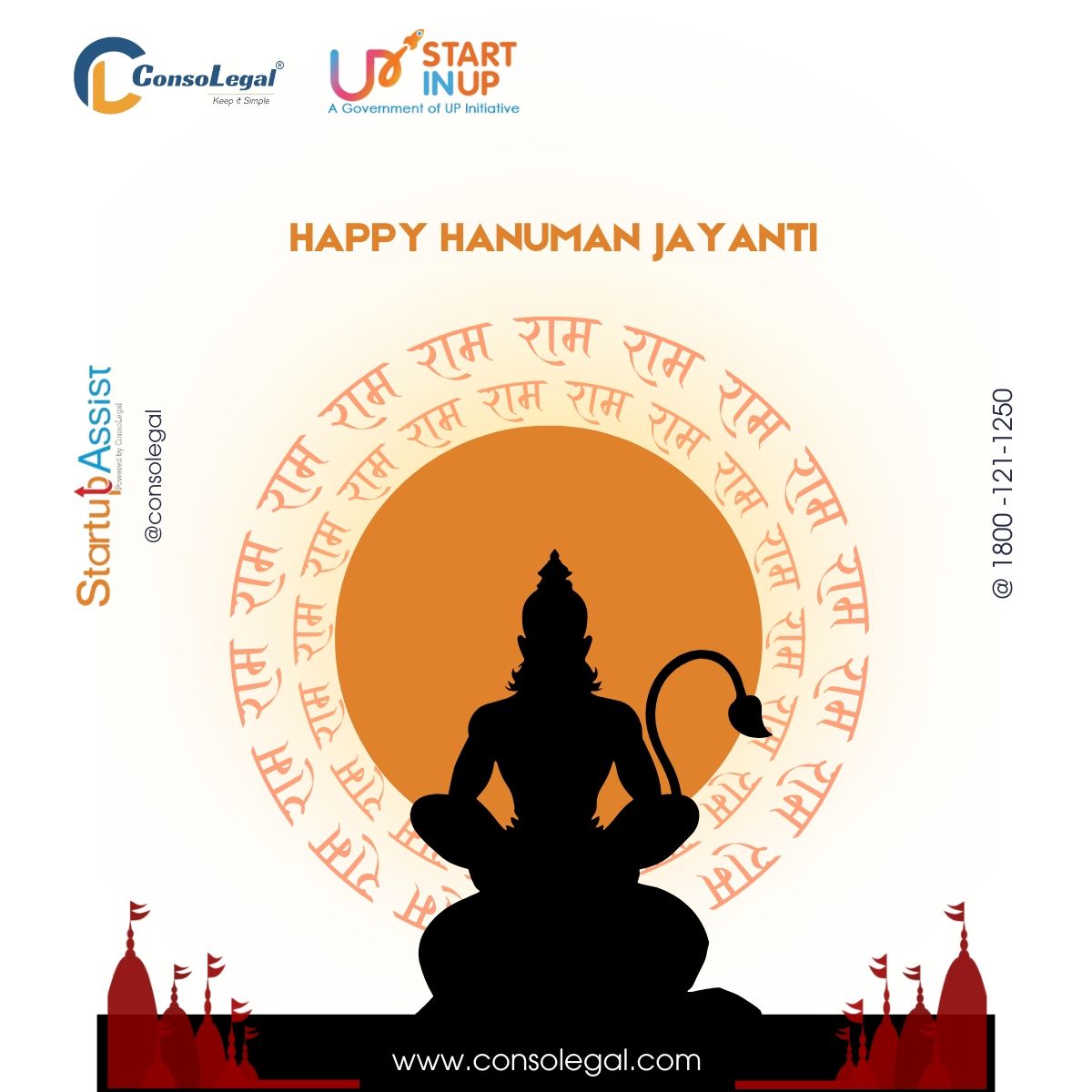 ConsoLegal's tweet photo. Strength, devotion, and loyalty - the qualities that define Lord Hanuman. May Hanuman Ji's blessings guide us on our path to success.

#HanumanJayanti #LordHanuman #Bajrangbali #HanumanJi
#startups #msme #business #company #consolegal https://t.co/JqyO7Wfi1f
