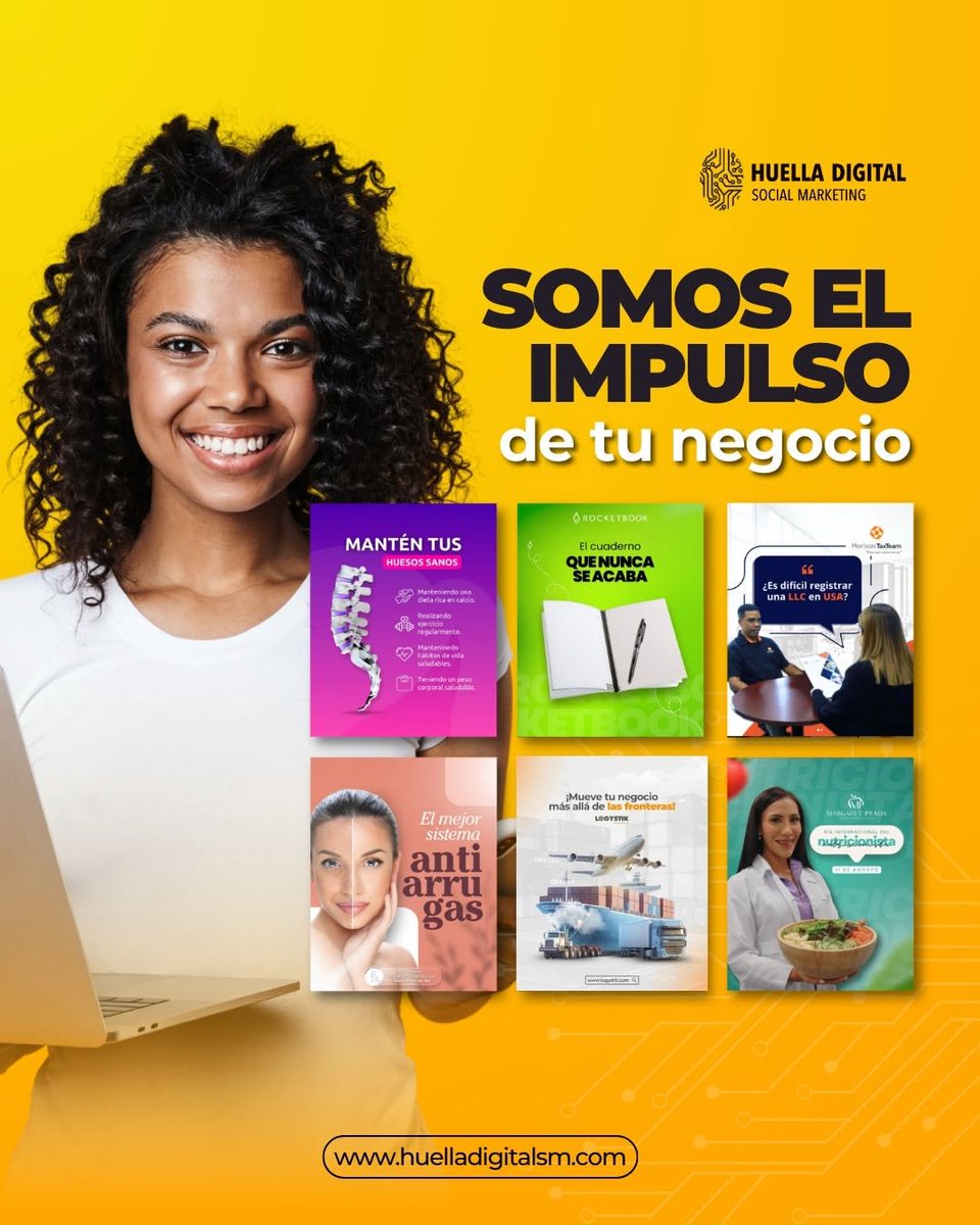 HuellaDigitalSM's tweet photo. ¡Impulsa tu negocio con nosotros! 🚀⁣
⁣
📣 En @HuellaDigitalSM te ayudamos a conectar con tu público objetivo y a aumentar tu visibilidad en línea.⁣
⁣
📲 Contáctanos hoy y descubre cómo podemos ayudarte.⁣
⁣ https://t.co/CMSWnKAV6C